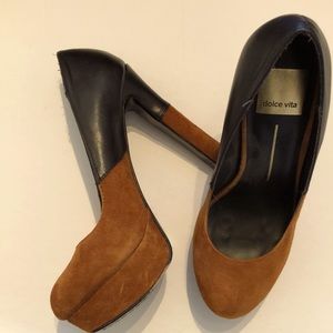 Sz6 dolce vita Real leather and suede pumps